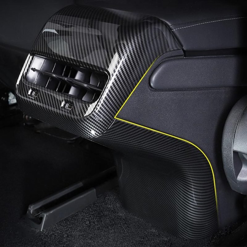 Rear Air Conditioner Vent Outlet Trim Cover Anti Kick Board for Tesla Model 3/Y - Image 5