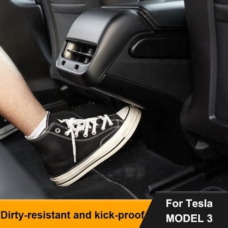 Rear Air Conditioner Vent Outlet Trim Cover Anti Kick Board for Tesla Model 3/Y - Image 4