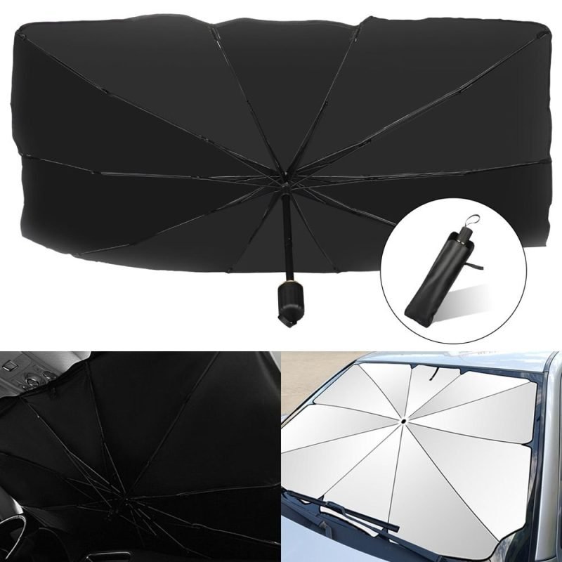 Car Windshield Sun Shade Foldable Umbrella For Tesla - Image 10