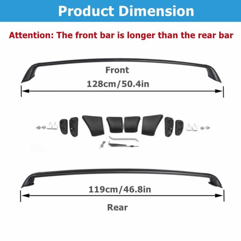 Roof Rack Cross Bars with Antitheft Locks for Tesla Model Y 2020-2023 - Image 5